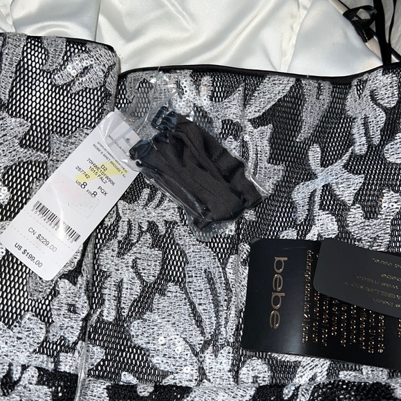 NWT Bebé Strapless Dress Size 8 - Picture 7 of 16